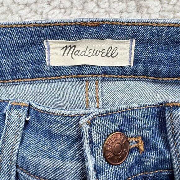 Madewell Curvy High Rise Skinny Jean Ainsworth Wash Raw Hem Edition 27 Tall - Picture 7 of 14